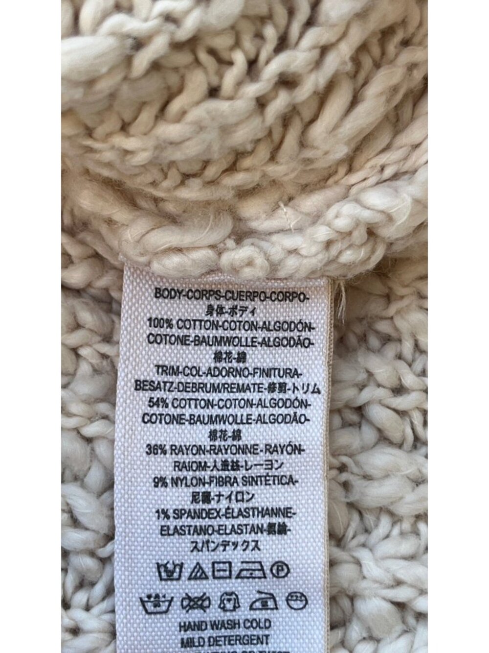 Free People Pandora’s Boatneck Chunky Knit Sweater Ivory Size M NWT Flaw - Picture 5 of 14